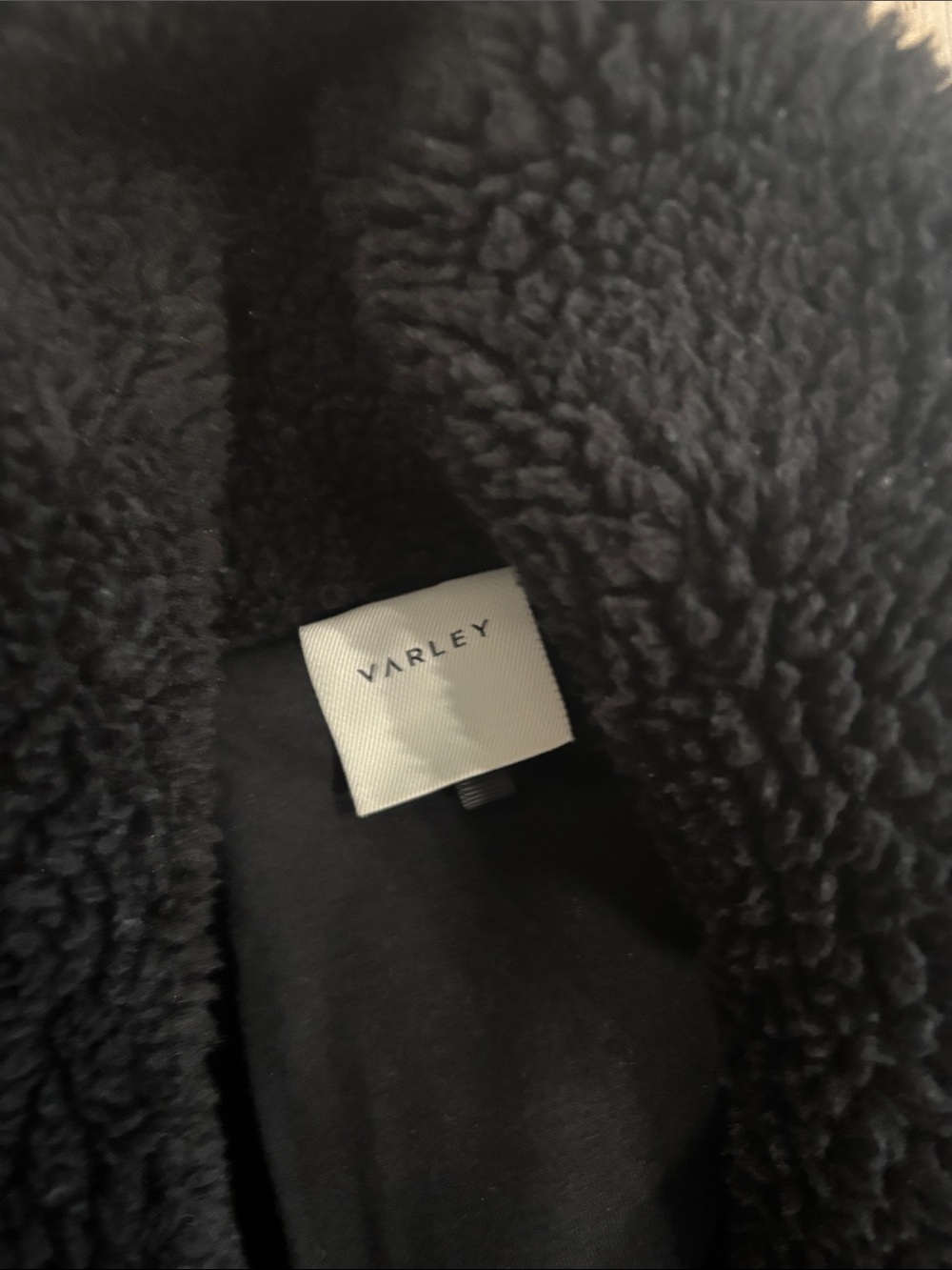 Varley Sherpa Jones Black Teddy Coat Jacket Size Small . Anthropologie. - Picture 8 of 13